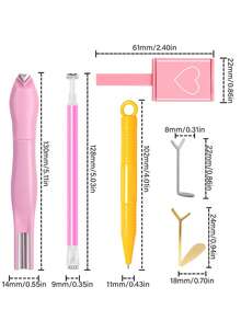 6pcs Cat Eye Nail Magnet Set Multi-Pattern Magnetic Tool With Dotting Pen Nail Art Kit - Multicolor - View 6