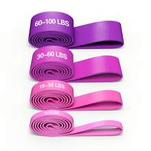 Pink Women's Pull-Up Assist Band, Heavy Duty Resistance Band For Yoga Fitness Stretching Exercise, Lightweight Body Stretching Assist - Multicolor - View 9