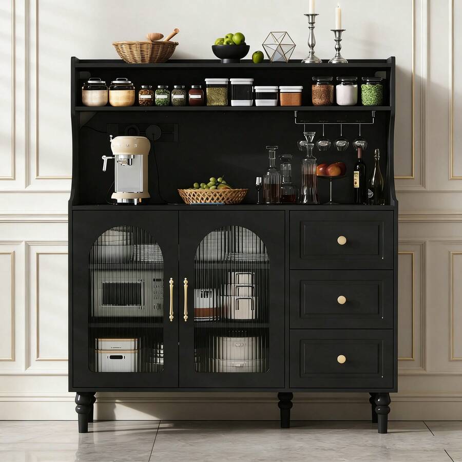 Buffets & Sideboards - Black + MDF-1 - View 1