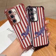 Drawing Pattern Phone Case, Suitable For IPhone 17/16/15/14/13/12 Pro/AIR/XR/XS And  S25/24/223/S22/FE/Plus Series Models. Made Of TPU Material, Equipped With Anti Drop And Cushioning Protection, It Is The Perfect Gift For Friends, Family, Children, Birthdays, Spring Festival Celebrations, Holidays, Boyfriends, Girlfriends, And Valentine's Day. - 金色 - 查看 2