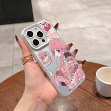Funda de teléfono Anime Bocchi The Rock para iPhone 16 15 14 13 12 11 Pro Max X XR XS Max 8 7 Plus, cubierta trasera mate a prueba de golpes - Colores mezclados - Ver 2