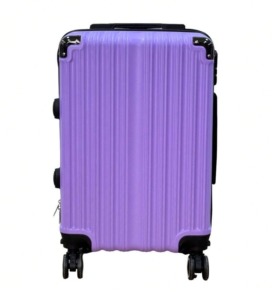 Maleta De Mano 20in Carry On 10kg Candado Ruedas 360° - Morado - Ver 1
