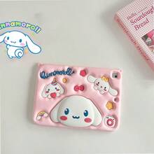 Sanrio Hello Kitty卡通可爱保护套，适用于iPad Mini 1234567/789th/Air/Pro（蓝色），防震、防刮、防摔、防滑、防指纹，带支架，耐刮擦，硅胶材质，是节日礼物佳品，简约时尚，也适用于iPad 7.9、8.3、9.7、10.2、10.5、10.9、11英寸。