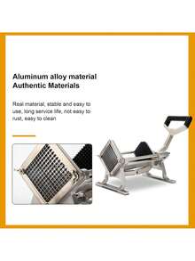 Cuchilla de Repuesto para Cortador de Patatas Fritas, Cuchilla Manual de Acero Inoxidable para Máquina Cortadora de Patatas, Cortadora Comercial de Verduras para Máquina (9mm),38264459 - Rosa Oxidada - Ver 2