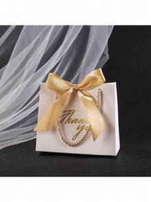 24 túi quà giấy mạ vàng 300gsm, túi quà mini cảm ơn có quai dây thừng dày, thích hợp làm quà tặng tiệc Giáng sinh, đám cưới, sinh nhật, quà lưu niệm tốt nghiệp. - Nhiều màu - Xem 11
