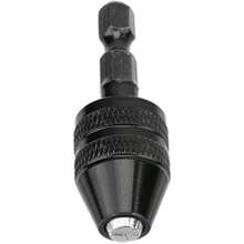 0.3-3.6mm Keyless Drill Chuck 1/4" Hex Shank Adapter Converter, Suitable For Screwdriver