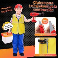 JCH-Nasjac Herramientas Juguete para Niños 57Pcs Juego de Herramientas Niños con Chaleco Taladro Eléctrico Casco  Caja de Herramientas Construcción para Juego de Roles Regalos de Navidad Niño - como en la foto - Ver 6