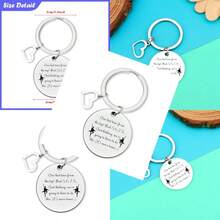 Dance Keychain Dance Lover Gifts Ballet Gift Ballet Lover Gift Dance Team Keychain Dancing Jewelry Dance Instructor Gift Dance Teacher Appreciation Gift Encouragement Gifts Christmas Birthday Gifts - 如圖所示 - 查看 1
