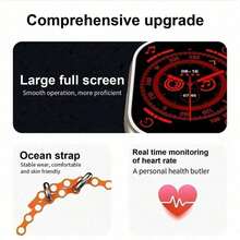 10-In-1 Smartwatch Bundle Gift Set – Includes 1 Smart Watch, Bluetooth Earbuds & 7 Band Options – Heart Rate, Sleep & Step Tracker, IP68 Waterproof Fitness Watch – Holiday Tech Gift - Multicolor - View 8