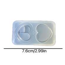 迷你树脂浇注模具盒、硅胶模具配件、树脂液体模具、树脂钥匙扣硅胶模具、树脂模具