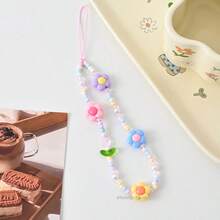 3-In-1 For Honor X6C Phone Case Set: Epoxy Resin Phone Case With Rhinestones, Dual-Layer Protective Cover, Matte Screen Protector, Soft Film, Colorful Floral Beaded Phone Lanyard & Wrist Strap Screen Protection Essentials, Applicable To Daily Shield, Office, Home Daily Shield Office Home Phone Screen Protector Phone Accessories Waterproof Shockproof Anti-Fall Scratch Resistant - HD DJ#3IN1 - View 4