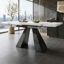 Dining Tables - White + MDF+Metal-1 - View 1