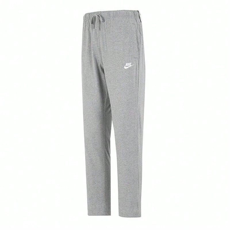 Nike Club Sportswear Club Fleece 长款针织运动裤,男款,浅灰色 - 黑色 - 查看 1