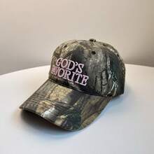 1pc Retro American Camouflage Baseball Cap, Unisex Spring/Summer New Large Head Circumference Small Face Design - Multicolor - View 13