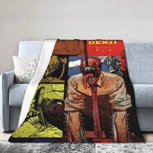 Collection Blankets Coral Fleece Plush Winter Anime Manga Super Warm Throw Blanket For Sofa Car Plush Thin Quilt Denji Blanket Fleece Autumn_Winter Anime Breathable Lightweight Thin Throw Blankets For Bedding Office Bedspread Denji Fleece Throw Blankets  Devil Makima Anime Blanket For Home Bedroom Super Warm Bedroom Quilt, HD Print Blanket Manga Anime Art Blankets Velvet Spring_Autumn Denji Makima Portable Super Warm Throw Blanket For Home Couch Quilt - White 2 - View 1