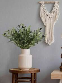 1/2/6pcs 45cm/17.71in Artificial Olive Branches And Greenery, Simulated Olive Leaves, Simulated Silk Plants, Artificial Foliage, Suitable For Wedding Bouquets, Arches, Wreaths, Table Floral Arrangements, Centerpieces, Vase Fillers, Home Party Decorations, Gifts, Green Plant Branches Suitable For Spring And Autumn Flower Arrangements And Handicraft Creations, Bathroom, Bedroom - Olive Branch - View 8