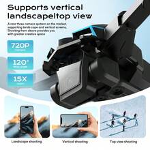 TOKQI New K12MAX Foldable Drone With Dual Cameras, FPV Remote Control, Optical Flow Hovering, 360° Flip, Adjustable Speed, One-Key Landing. Easy For Beginners, Perfect Gift For Holidays. - 2.4-inch Screen Control - View 6