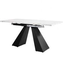 Matbord - Vit + MDF + Metall-1 - Visa 9