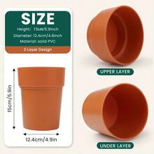 Flower Pot Type Hidden Safe | Secret Doppelganger Safe With Lock, For Hiding Valuables, Plastic Hidden Compartment Container, No Power Supply Required - Multicolor - View 7