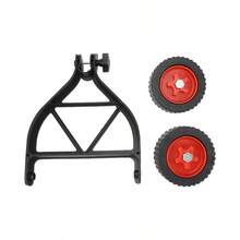 1 Set Replacement Wheels For Lawn Mower, Lawn Mower Mounting Bracket, Fits Small To Medium Handheld Lawn Mowers, Boxed, Battery-Free - Black - View 8