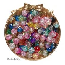 Bộ 50/1100 hạt pha lê nứt 8mm dùng để làm vòng tay, vòng cổ, bông tai, trang sức thủ công DIY (màu ngẫu nhiên) - Nhiều màu - Xem 13