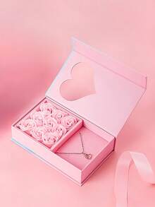 Hộp quà hình trái tim, hộp đựng trang sức thanh lịch, hộp quà tặng hình túi xách ngày Valentine, hộp quà tặng trang sức lãng mạn cho các cặp đôi, hộp quà tặng sáng tạo dành cho bạn gái, mẹ hoặc bạn thân. - Nhiều màu - Xem 10