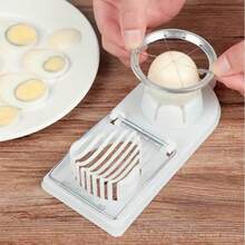 1PC 2-In-1 Multifunctional Egg Slicer Cutter - Hard Boiled Egg Chopper Divider Dicer - Kitchen Gadget, ABS Material, Uncharged, Food- Design For Efficient Egg Preparation, Egg Slicer For Hard Boiled Eggs, Food Preparation Tool, Modern Kitchenware, Durable Kitchen Tool - Multicolor - View 8