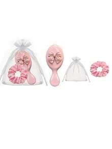 2/3/6/15/30pcs Spa Sleepover Party Supplies, Hair Washing Styling Comb, Bow Decor Hair Brush, Satin Hair Scrunchies, Organza Gift Bags, Suitable For Bachelorette Slumber Party, Wedding Bridesmaid Gifts, Proposal Favors, Theme Party Souvenirs - Multicolor - View 19