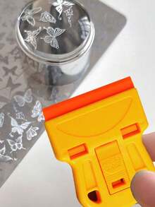 5pcs/Set Nail Art Stamping Plates, Stamping Scraper, Glue Remover, Cleaner And Multi-Functional Tools - Multicolor - View 4