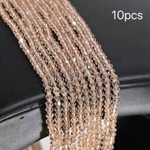 4mm Vibrant Faceted Glass Ball Beads | Sparkling Crystal Loose Beads | DIY Bracelet Necklace Phone Chain Jewelry Making Supplies | Handmade Craft Accessories - Spinel - View 67
