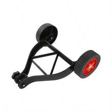 1 Set Replacement Wheels For Lawn Mower, Lawn Mower Mounting Bracket, Fits Small To Medium Handheld Lawn Mowers, Boxed, Battery-Free - Black - View 7