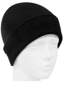 Men's Lined Wool Hat, Adult Beanie, Hat, Cold Weather Winter Beanies, Youth Beret, Black - màu đen - Xem 1