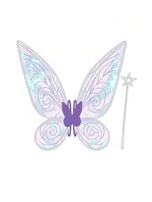 Aripi de zână pentru adulți, aripi de fluture pentru fete, aripi de înger, costume de zână pentru femei, cadouri de Halloween pentru petrecere (6 culori)