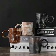 Handmade Vintage Ceramic Coffee Mug, Creative Rustic Teacup, Unique Design Espresso Cup For Afternoon Tea - Multicolor - View 7