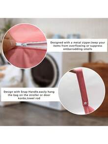 大号旅行洗衣袋，防水干湿两用，可机洗，适用于脏衣服、泳衣、健身服、瑜伽服等，也适用于旅行、宿舍、大学、郊游等场合的洗衣，多种颜色可选，是学校用品、返校季、大学生和日常家居收纳的理想之选。 - 彩色 - 查看 8