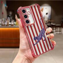 Drawing Pattern Phone Case, Suitable For IPhone 17/16/15/14/13/12 Pro/AIR/XR/XS And  S25/24/223/S22/FE/Plus Series Models. Made Of TPU Material, Equipped With Anti Drop And Cushioning Protection, It Is The Perfect Gift For Friends, Family, Children, Birthdays, Spring Festival Celebrations, Holidays, Boyfriends, Girlfriends, And Valentine's Day. - 金色 - 查看 10
