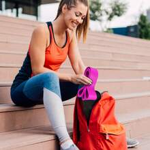 Pink Women's Pull-Up Assist Band, Heavy Duty Resistance Band For Yoga Fitness Stretching Exercise, Lightweight Body Stretching Assist - Multicolor - View 6