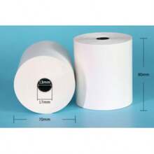 Papel térmico para caja registradora de cocina y pedidos para llevar, 6 rollos y 12 rollos, papel de impresión 80*70, papel térmico para recibos - Blanco 70*80cm 12 rollos - Ver 3