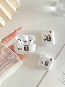 咖啡色透明时尚蓝牙耳机保护套，兼容 保护套、耳机、Pro 3 保护套、Pro（第二代）、3、Pro、1/2、4 保护套 - 彩色 - 查看 8