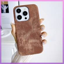 Compatible con funda de teléfono Apple 15, 14 Pro Max, lona de mezclilla,  13, celebridad de internet, 12 a prueba de golpes, 11 premium mini - Marrón - Ver 5