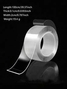5m Super Sticky Double-Sided Tape, Nano Adhesive, Multi-Scene Applicable, Trimmable