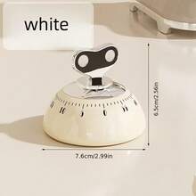 1pc 60-Minute Mechanical Kitchen Timer, Large Dial Loud Reminder, Non-Digital Mechanical Timer, Magnetic Kitchen Countdown Clock, Large Dial Mechanical Design, Essential For Home Baking, Cooking Gadget Without Battery
