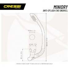 - Esnórquel Juvenil con Tapa Seca, Protector contra Salpicaduras y válvula de Cierre en la Parte Superior, Boquilla de Silicona, Soporte de liberación rápida, diseñado en Italia,38258862 - Blanco - Ver 6