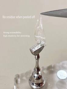 200张美甲贴纸 美甲支架 专业双面胶美甲练习工具 美甲用品 超薄无缝网格水晶果冻胶美甲师练习工具 美甲工具 美甲展示架 适合新手美甲师 美甲沙龙 - 彩色 - 查看 4