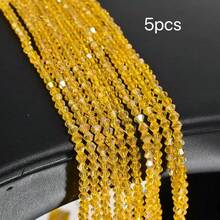 4mm Vibrant Faceted Glass Ball Beads | Sparkling Crystal Loose Beads | DIY Bracelet Necklace Phone Chain Jewelry Making Supplies | Handmade Craft Accessories - Spinel - View 18