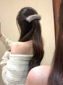 1个大号香蕉夹，厚发马尾夹，增加发量扭转夹发饰，女士头部饰品，女士发饰