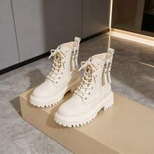 Women's Snow Boots Warm Winter BootsWaterproof Comfortable Combat Boots Boots For Women Botas Para Mujer Botas De Invierno Para Mujer - Màu be được cải tiến - Xem 4