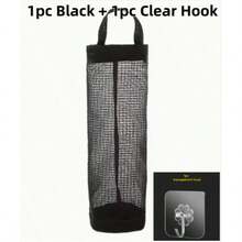 2个装垃圾袋收纳袋，塑料袋分配器，耐用可水洗垃圾袋架，清洁用品，家居工具，返校必备品，壁挂式厨房垃圾袋收纳架，圆形杂物收纳袋，厨房用品，清洁用品收纳，门后悬挂式收纳袋，带可拆卸可水洗网袋的壁挂式厨房垃圾袋架