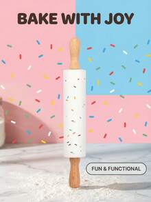 Cây cán bột silicon chấm bi nhiều màu sắc này được làm từ chất liệu silicon chống dính, thích hợp để cán bột, nướng bánh và làm bánh bao. Tay cầm thoải mái giúp thao tác dễ dàng và không tốn nhiều công sức, không bị dính bột và dễ dàng vệ sinh. Đây là một trợ thủ đắc lực trong nhà bếp của bạn. - Nhiều màu - Xem 3