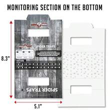 Spider Traps For Inside Your Home 16 Traps - Spider Catcher Insect Traps Indoor - Spider Traps Indoor Bug Traps Sticky Traps For Spiders - Pre Baited Ultra Sticky Insect Glue Traps -Gift - Black - View 2